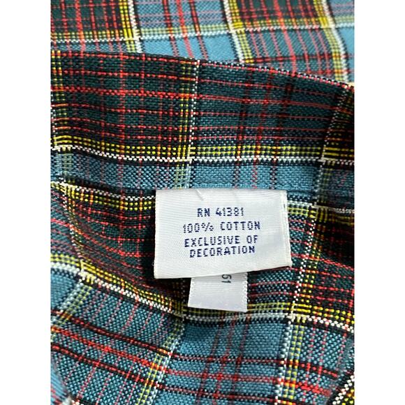 Ralph Lauren Button Down Shirt Men’s Size 2XL Long Sleeve Plaid Blue Classic Fit - Picture 9 of 9
